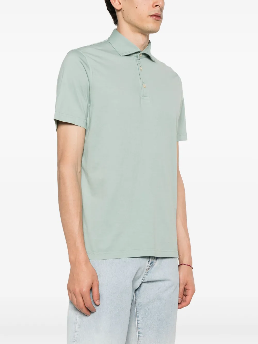 Fedeli Zero katoenen poloshirt Groen