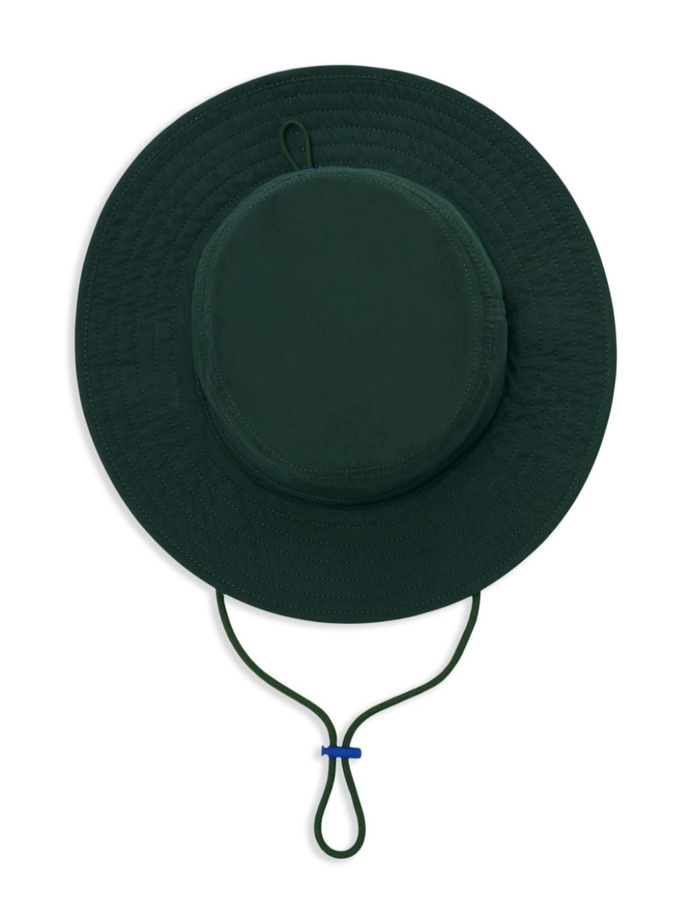 Shop Burberry Logo-embroidered Cotton-blend Sun Hat In Green