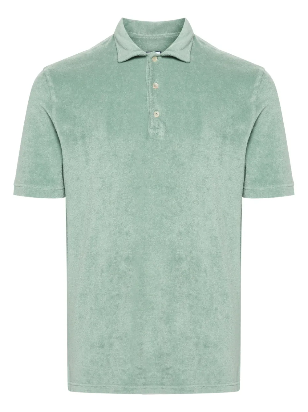 Fedeli Mondial Terry-cloth Polo Shirt In Green