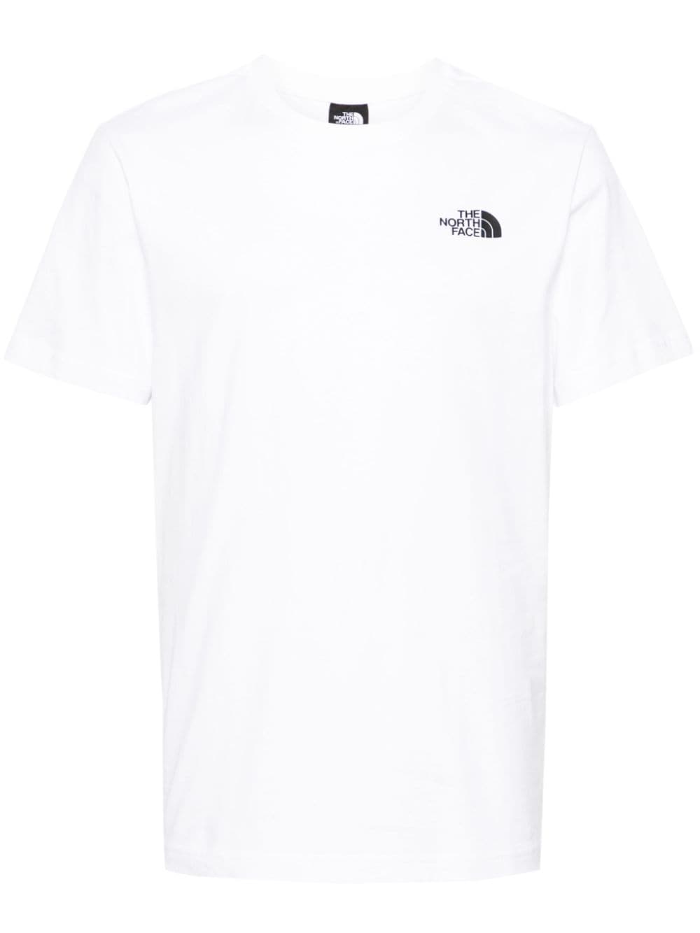 The North Face T-shirt met print Wit