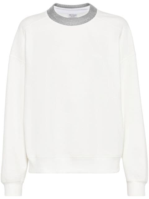 Brunello Cucinelli Monili-chain cotton sweatshirt
