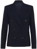 Brunello Cucinelli peak-lapel double-breasted blazer - Blue