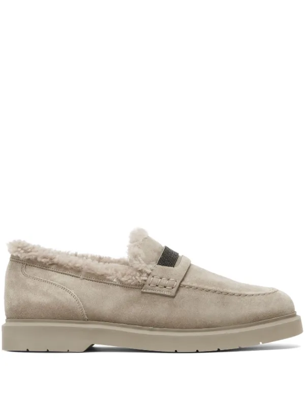 ローファー・オックスフォード BRUNELLO CUCINELLI MZSFG2870 C5859 Loafers Scarpe Brunello Cucinelli Women's Sparkling Leather Loafer | A.K.