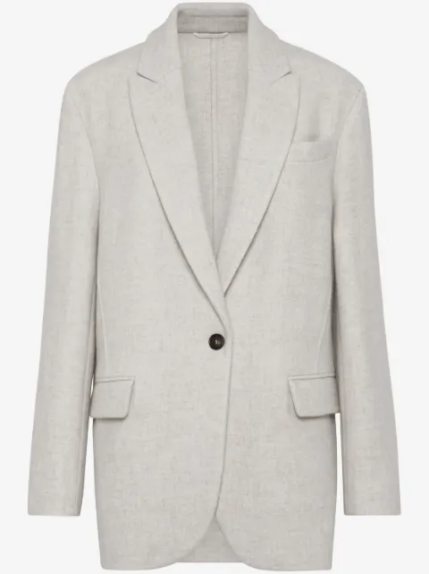 Brunello Cucinelli Blazer com aplicação Monili