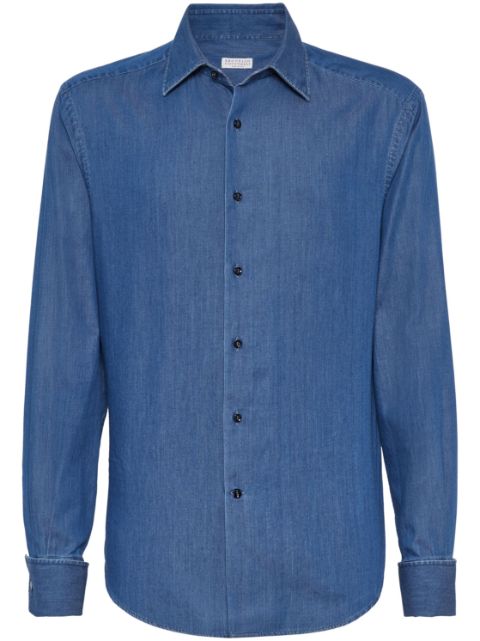 Brunello Cucinelli denin cotton shirt Men