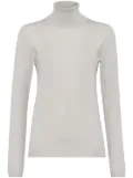 Brunello Cucinelli roll-neck long-sleeve jumper - White