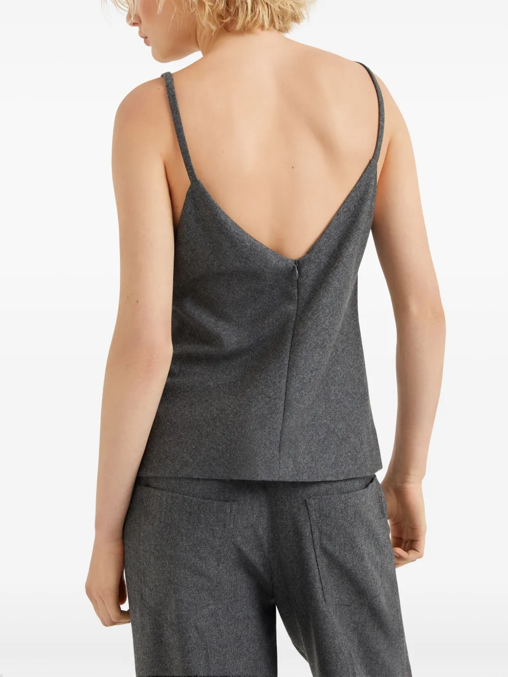 Brunello Cucinelli Wollen top Grijs
