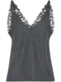 Brunello Cucinelli V-neck wool top - Grey