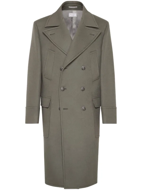 コート BRUNELLO CUCINELLI LONG DOUBLE BREASTED COAT Brunello Cucinelli Long double-breasted Coat | Neutrals