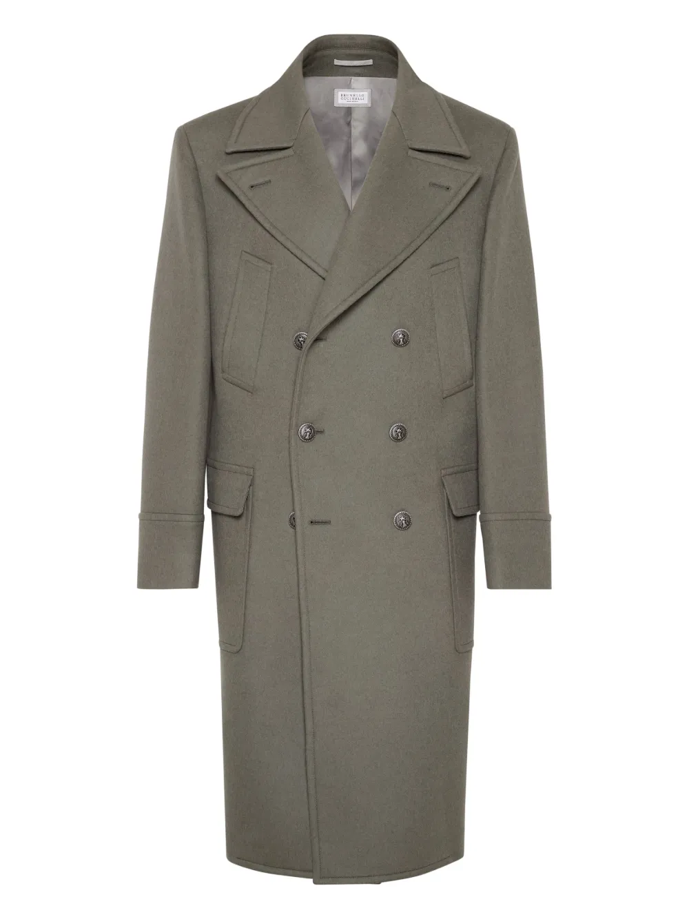 Brunello Cucinelli double-breasted wool coat Men