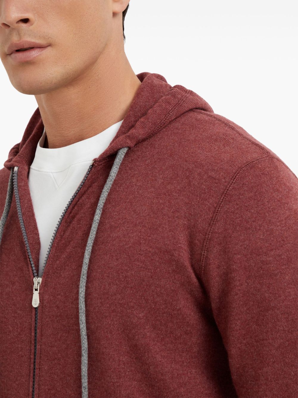 Brunello Cucinelli zip-up cashmere hoodie Men