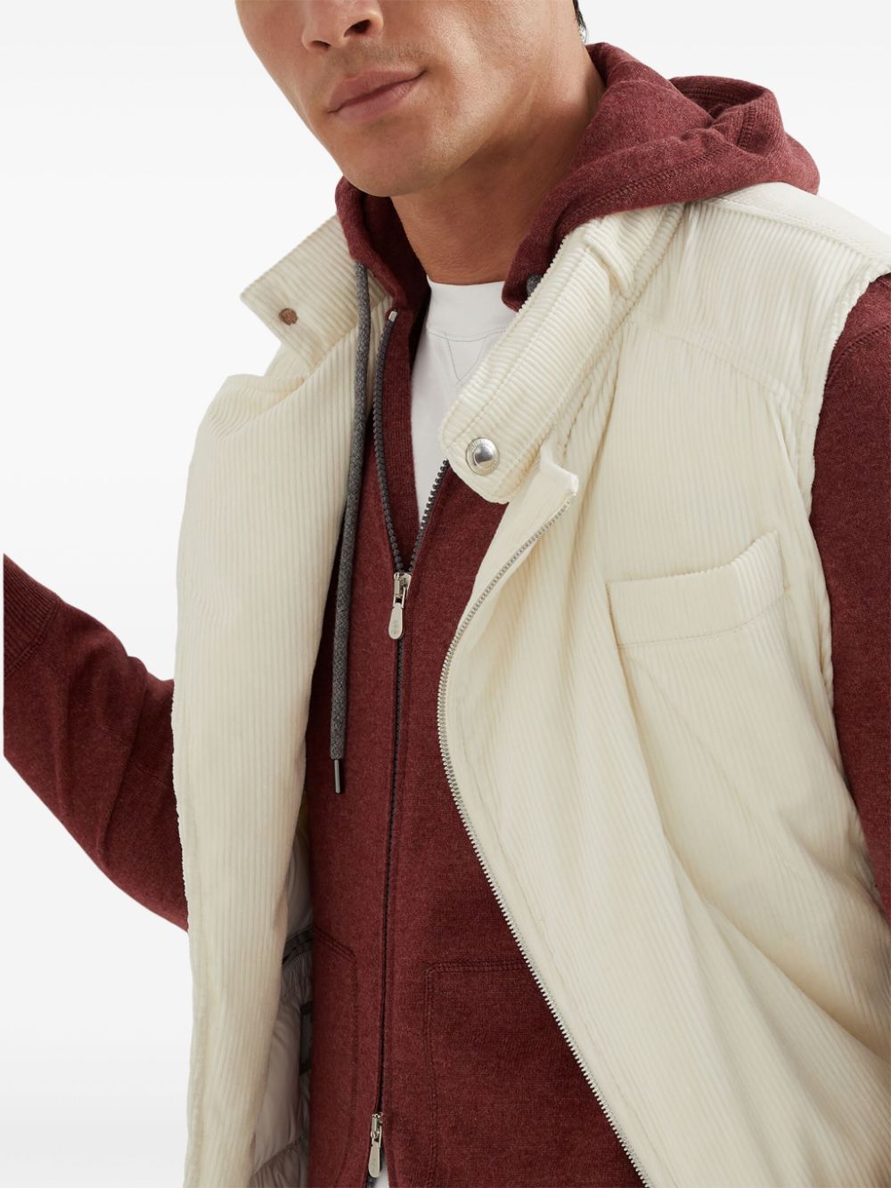 Brunello Cucinelli zip-up cashmere hoodie Men