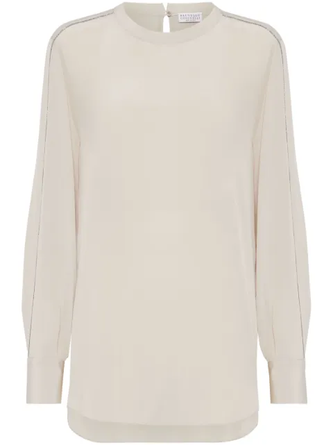 Brunello Cucinelli Monili-chain detail blouse