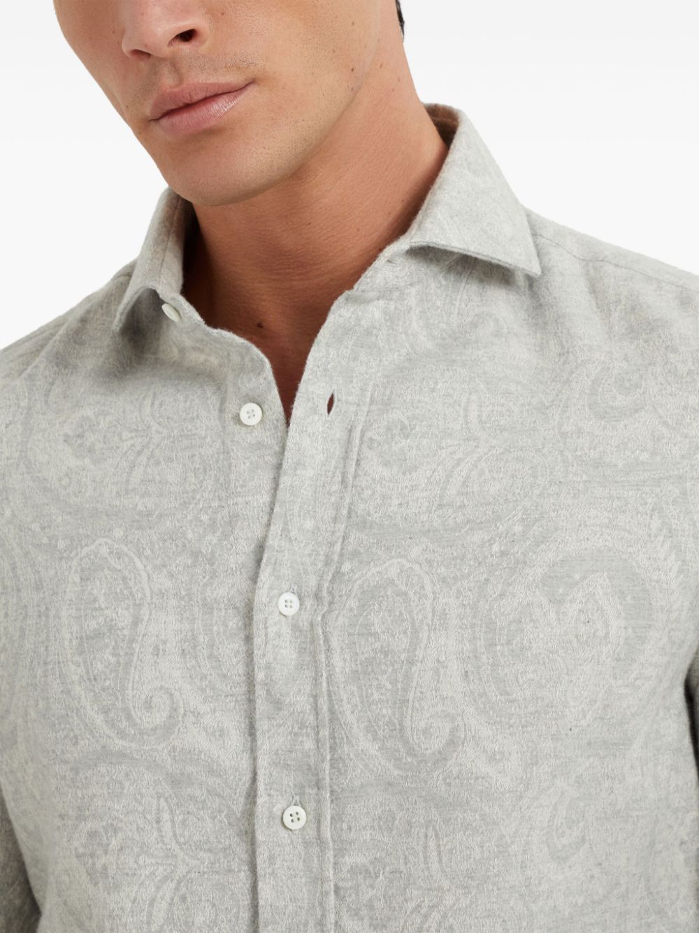 Brunello Cucinelli paisley-print shirt Men