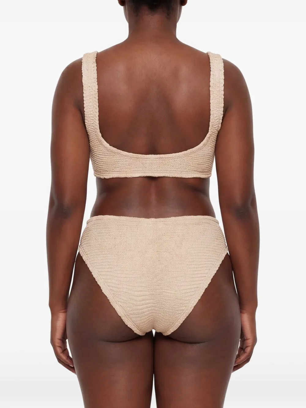 PARAMIDONNA Emily seersucker bikini Beige
