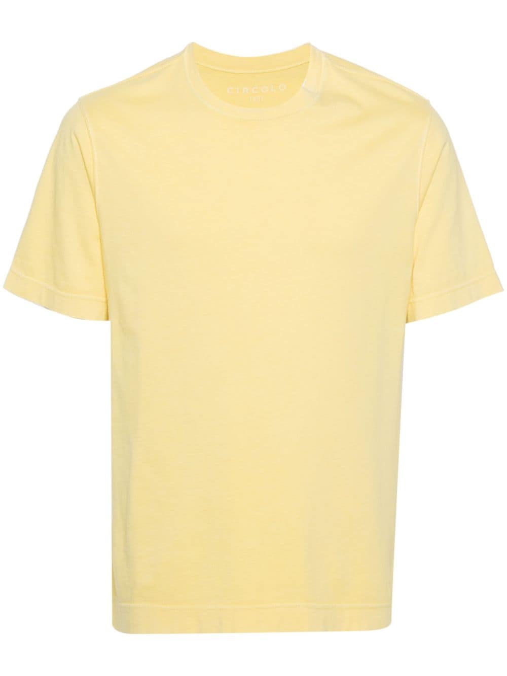 circolo 1901 t-shirt en coton à manches courtes - jaune