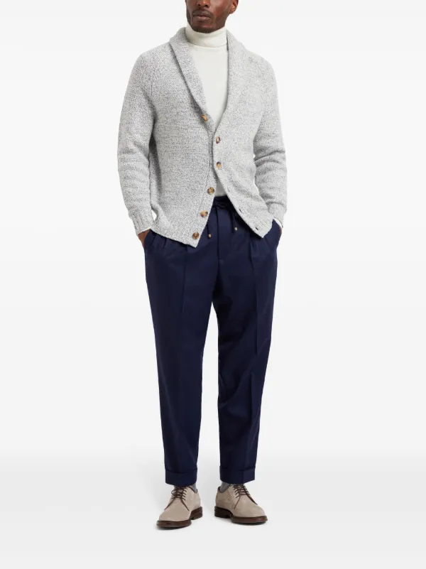 Brunello Cucinelli drawstring-waistband Wool Tapered