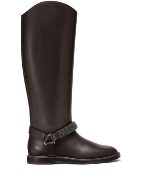 Brunello Cucinelli leather boots Women