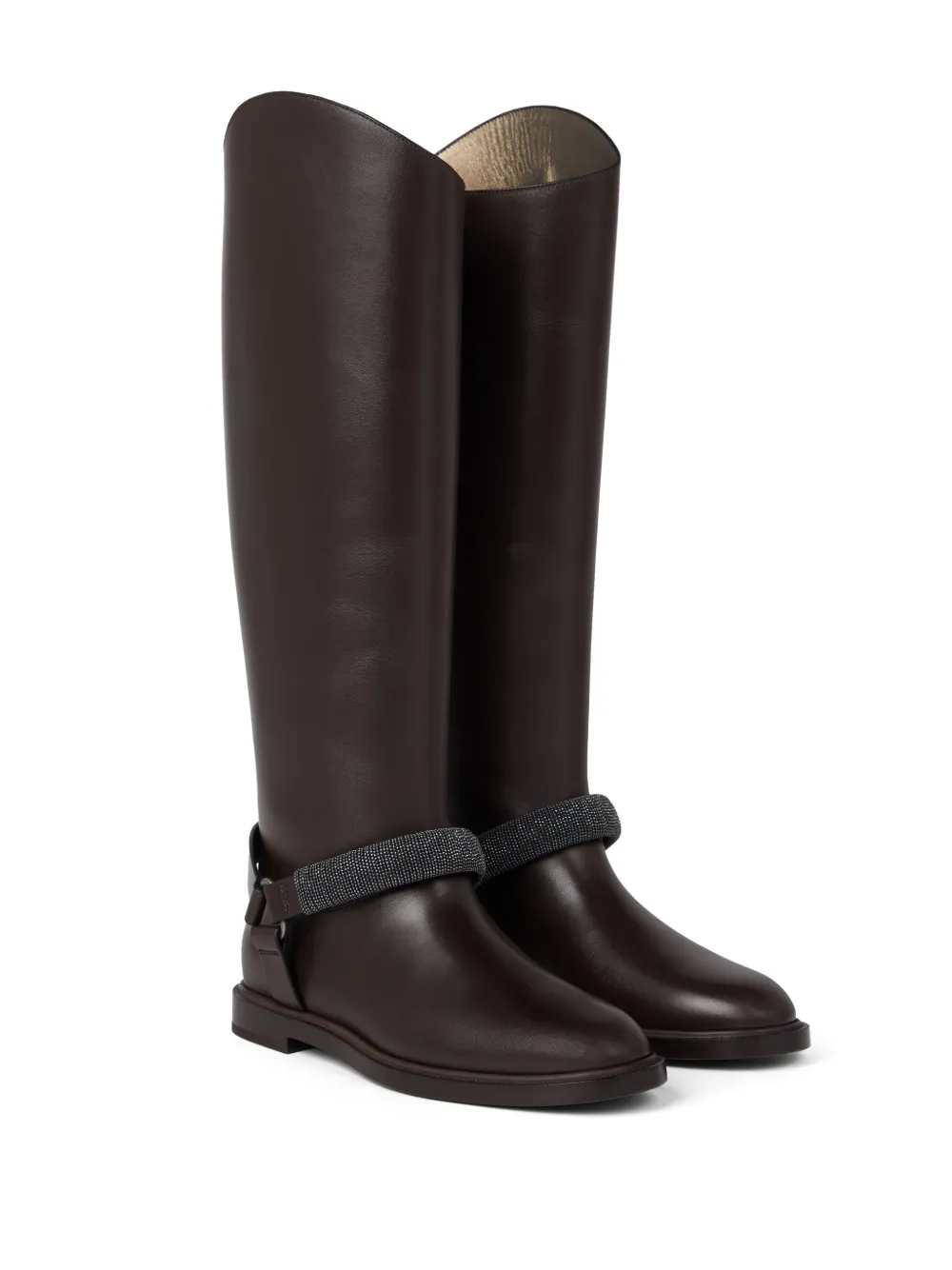 Brunello Cucinelli Leren laarzen - Bruin