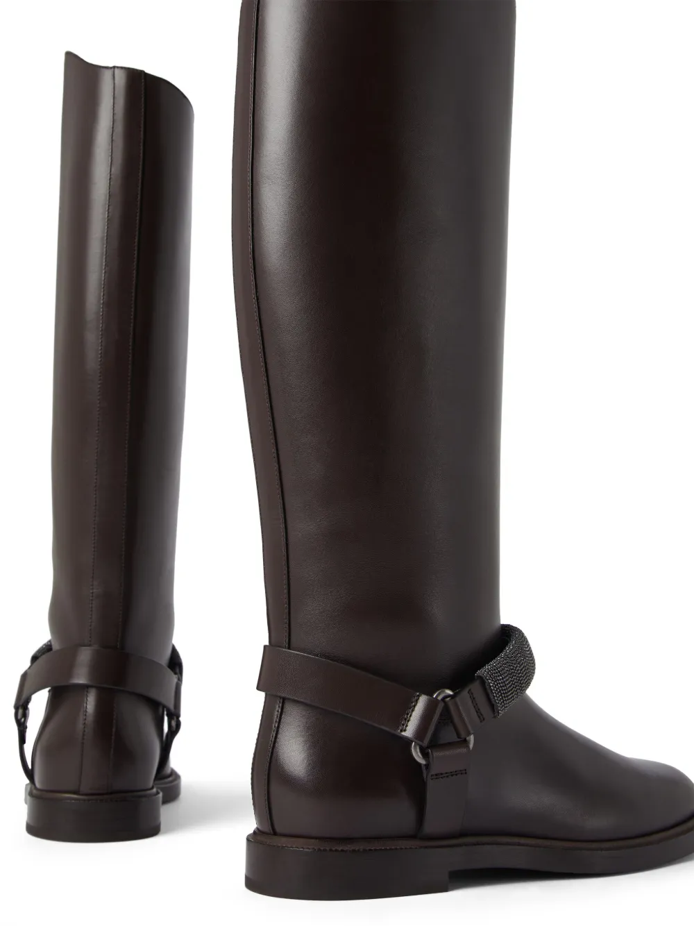 Brunello Cucinelli Leren laarzen Bruin