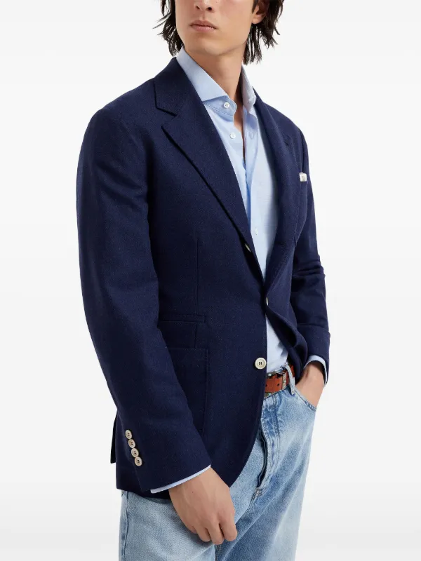 ジャケットその他 BRUNELLO CUCINELLI Men Jacket MN4857BNDC002 Dark Blue Denim jacket in blue - Brunello Cucinelli | Mytheresa
