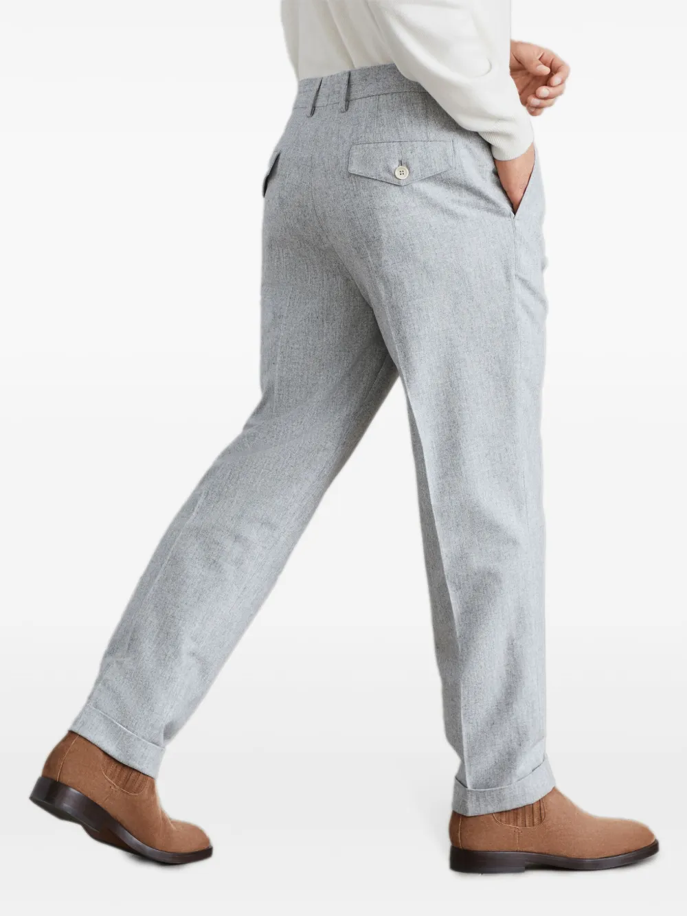 Brunello Cucinelli Wollen pantalon Grijs