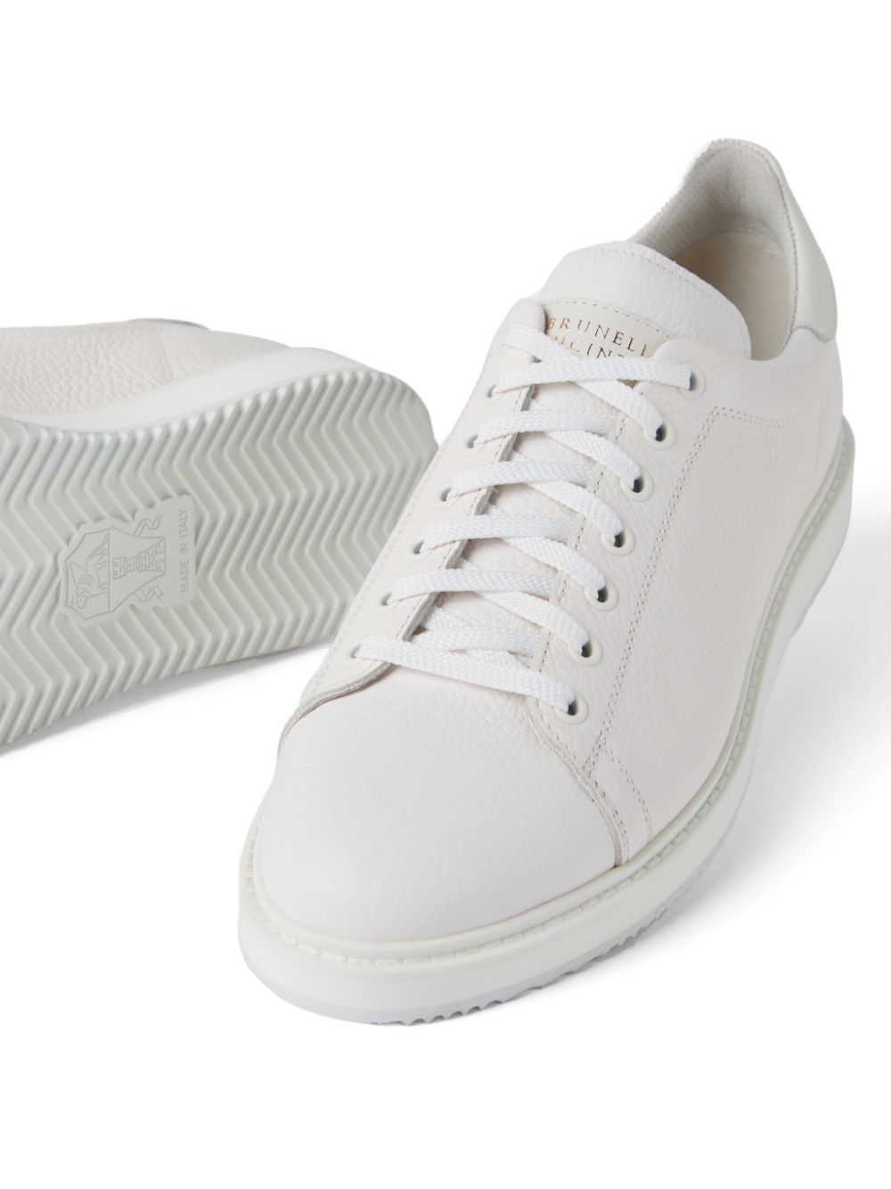 Brunello Cucinelli Sneakers met logoprint Wit