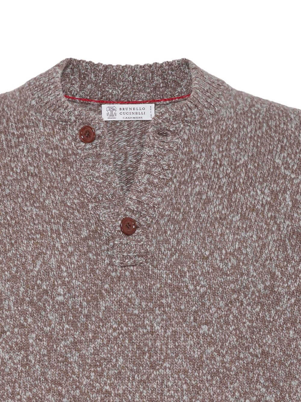 Brunello Cucinelli melange-effet long-sleeved jumper Men