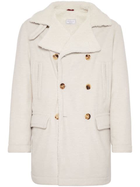 Brunello Cucinelli double-breasted wool coat 