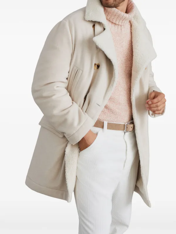 コート BRUNELLO CUCINELLI Double knit coat BRUNELLO CUCINELLI Double-Breasted Wool Coat for Men | MR PORTER