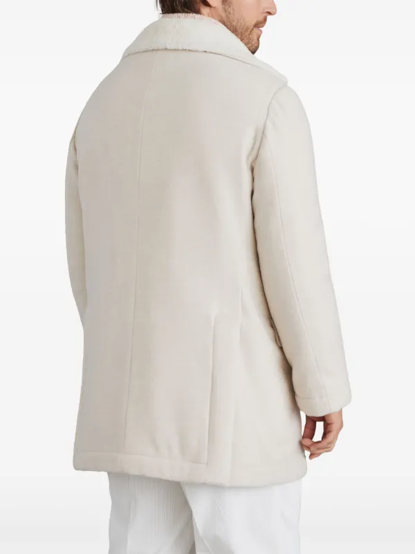 Brunello Cucinelli double-breasted Wool Coat | Neutrals