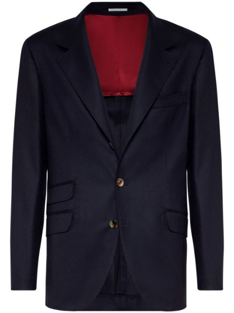 Brunello Cucinelli single-breasted wool blazer Men