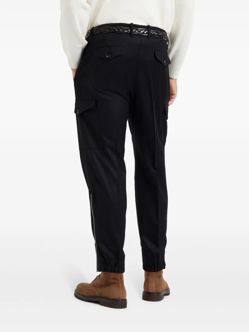 Brunello Cucinelli Wollen broek Zwart