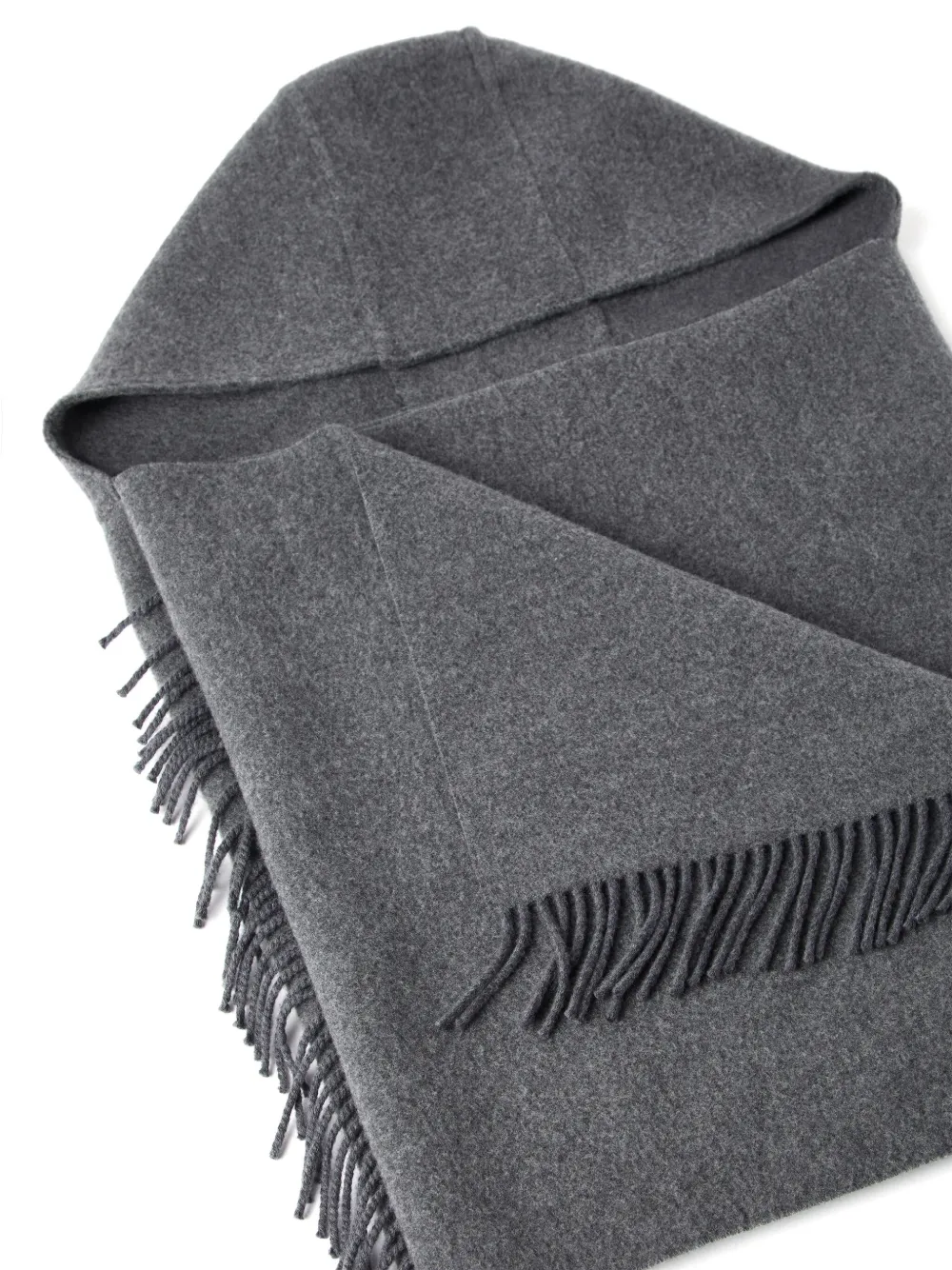 Brunello Cucinelli Cape met franje Grijs
