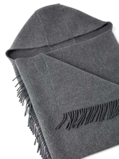 Brunello Cucinelli fringe-trim knitted cape MSCDAGW83C0106 - 2