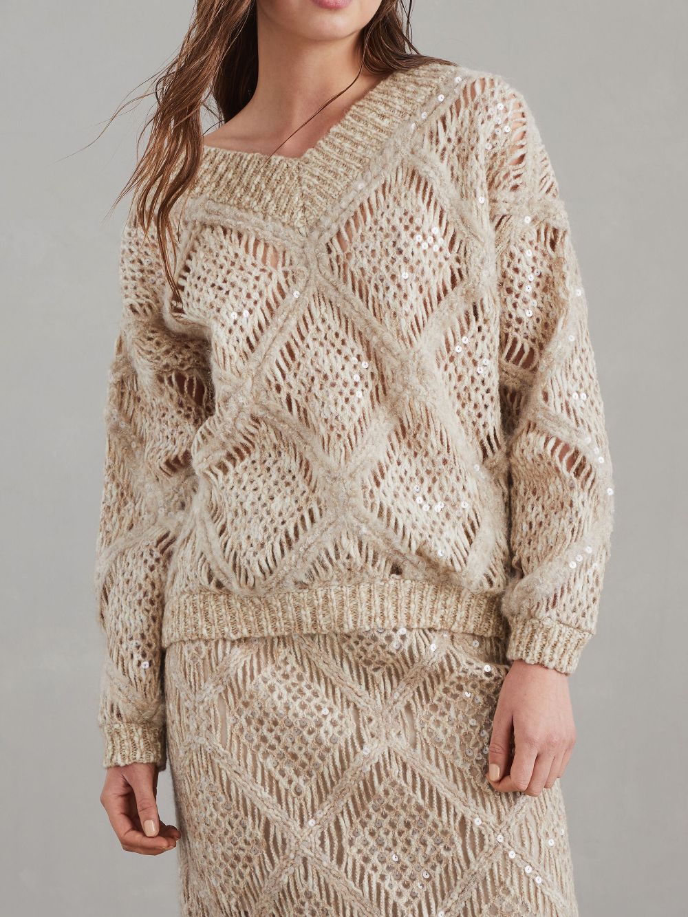 Best buys for cheap Brunello Cucinelli sequin-embellished jumper Women