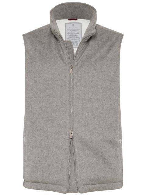 Brunello Cucinelli padded cashmere gilet