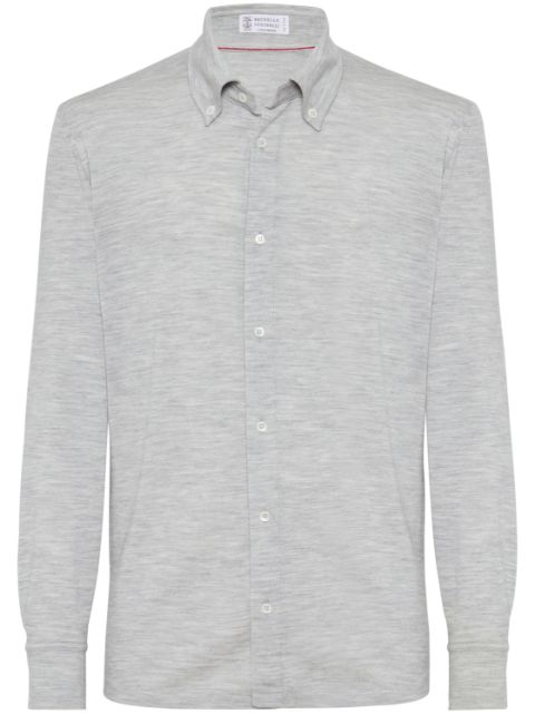 Brunello Cucinelli long-sleeve knitted shirt Men