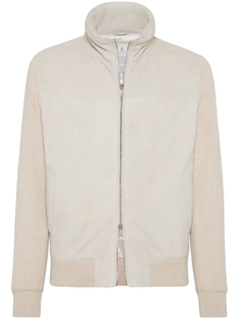 Brunello Cucinelli panelled padded jacket Men