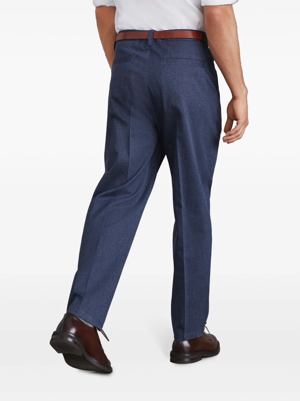 Brunello Cucinelli Broek met toelopende pijpen Blauw