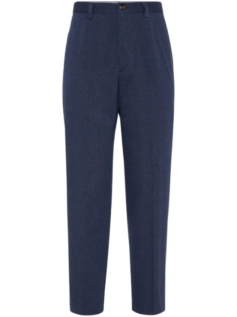 Brunello Cucinelli cotton tapered trousers