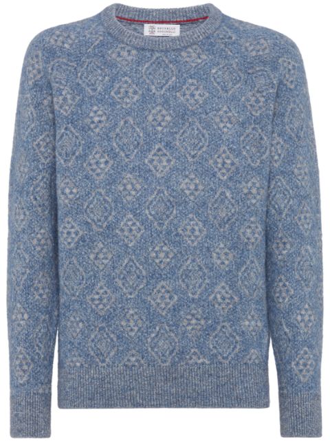 Brunello Cucinelli intarsia-knit jumper Men