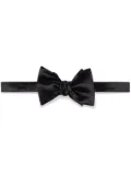 Brunello Cucinelli logo-patch bow tie - Black