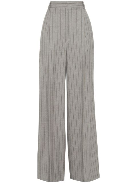 Brunello Cucinelli wide-leg wool trousers Women