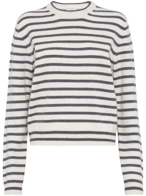 Brunello Cucinelli striped knitted jumper Women