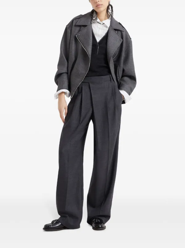Brunello Cucinelli V-neck Ribbed Vest | Black | FARFETCH