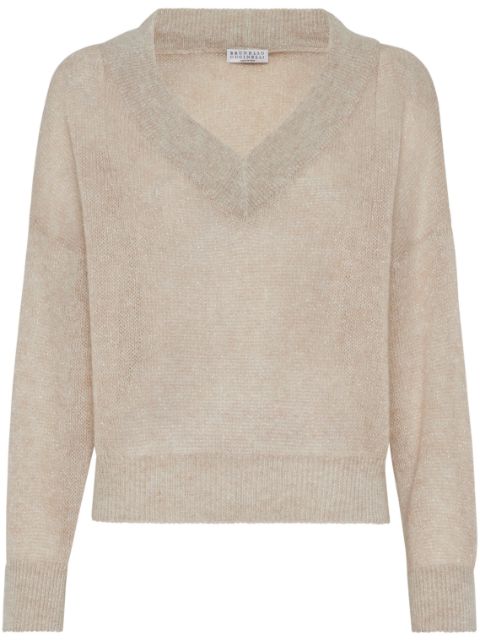 Brunello Cucinelli V-neck knitted jumper Women