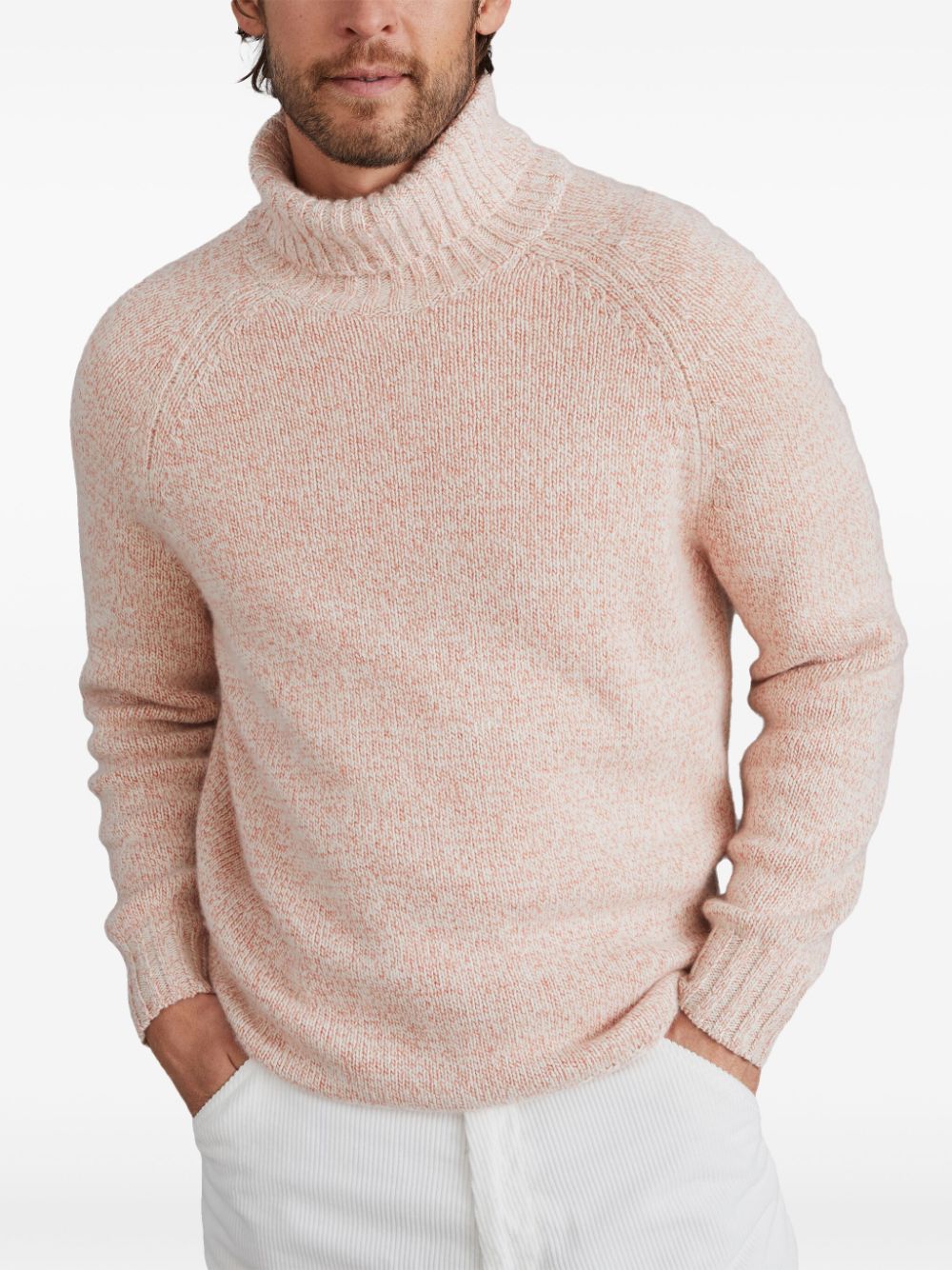 Brunello Cucinelli melange-effect cashmere jumper Men