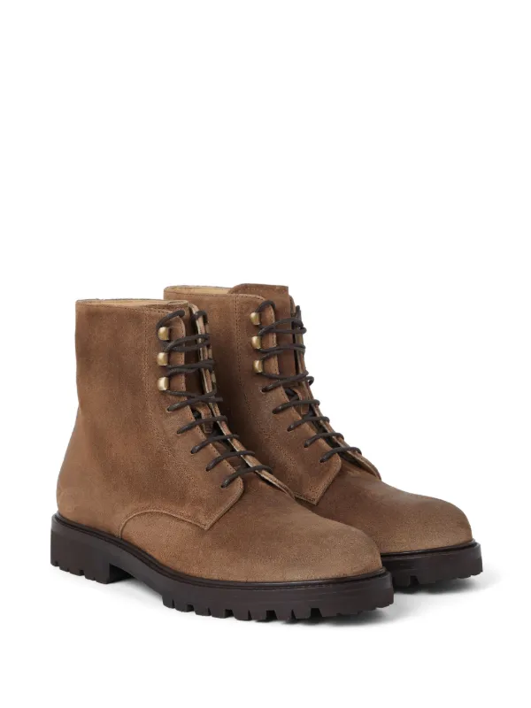 靴 BRUNELLO CUCINELLI Calfskin Mountain Boot for Man in Espresso | Brunello Cucinelli