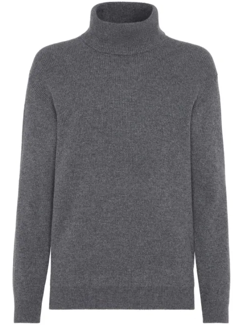 Pull en cachemire à col roulé - Brunello Cucinelli - Modalova